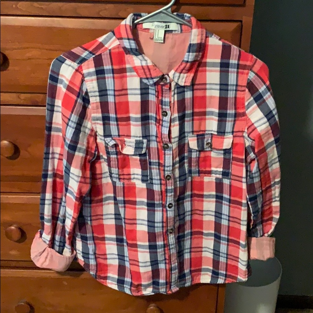 Plaid Forever 21 Button Down